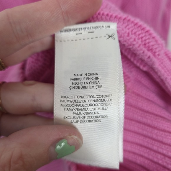 Polo Ralph Lauren Pink Cable Knit V-Neck Preppy Old Money Sweater Size XL - Picture 4 of 8